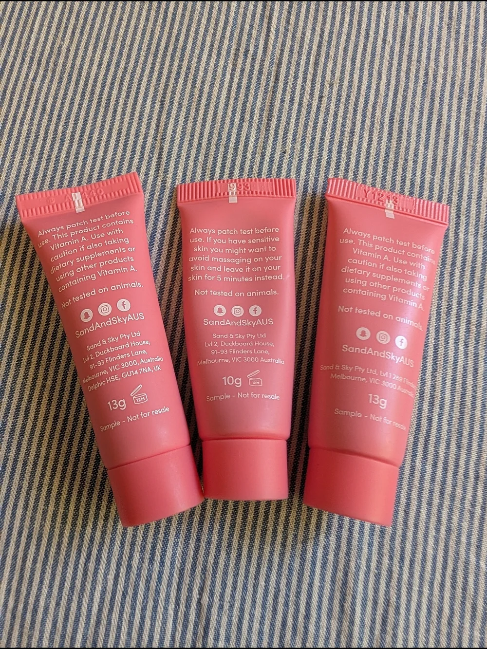 Sand & Sky Australian Pink Clay Porwfining Face Mask - Travel Size x3